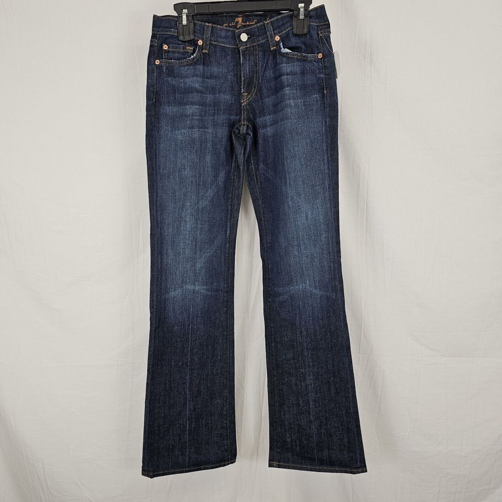 7 FOR ALL MANKIND Bootcut Jeans U075080U New York Dark SIZE 28 34" Inseam